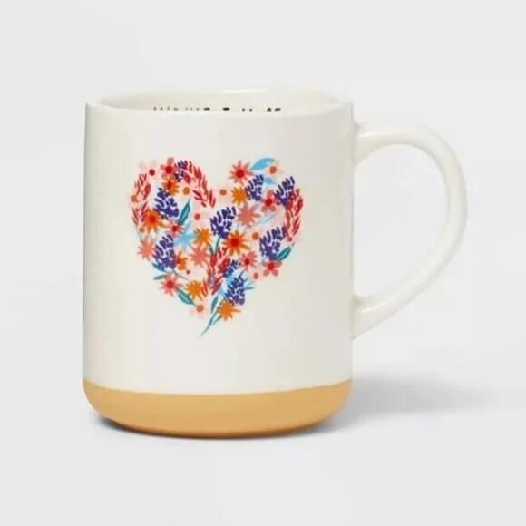 Opalhouse NWOT Stoneware Midwest Nice Heart Mug 16oz - Picture 1 of 5